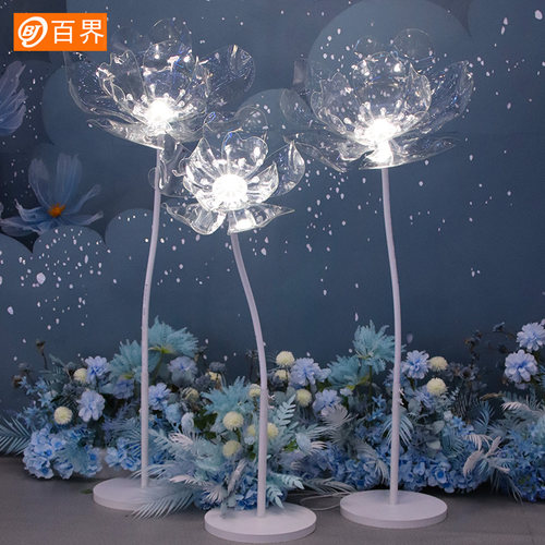 百界婚庆道具铁艺婚礼台布置花朵