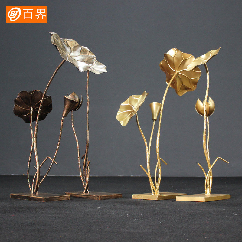 新款婚庆道具铁艺荷花中式婚礼