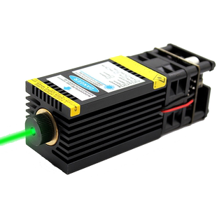 OXLasers 520nm 500mW绿光激光模组12V大功率激光器可调焦支持PWM TTL调控驱鸟绿激光头舞台激光灯头