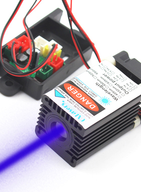 OXLasers 450nm 100mW蓝色激光模组12V粗光束445nm蓝光准直激光器舞台激光灯支持TTL PWM控制
