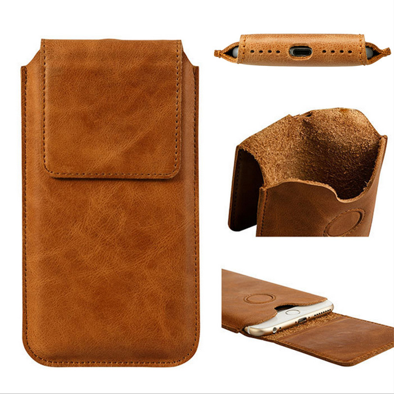 适用iphone7真皮手机袋苹果iPhoneX XS直插皮套6S新款8Plus保护壳