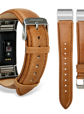 fitbit charge2真皮手表带智能手环带charge牛皮替换运动腕带男女