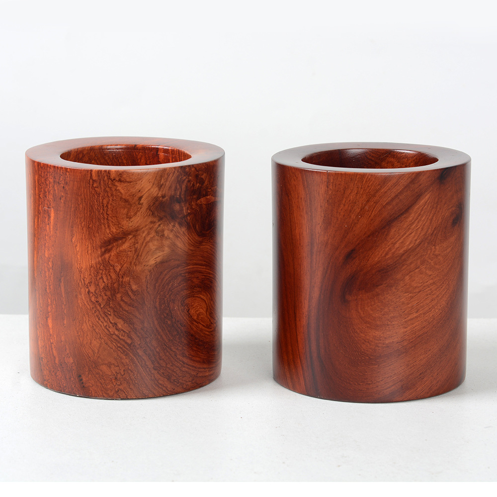 中式文房笔筒越南花梨木原木制木根雕果紫檀小叶紫檀实木手工红木