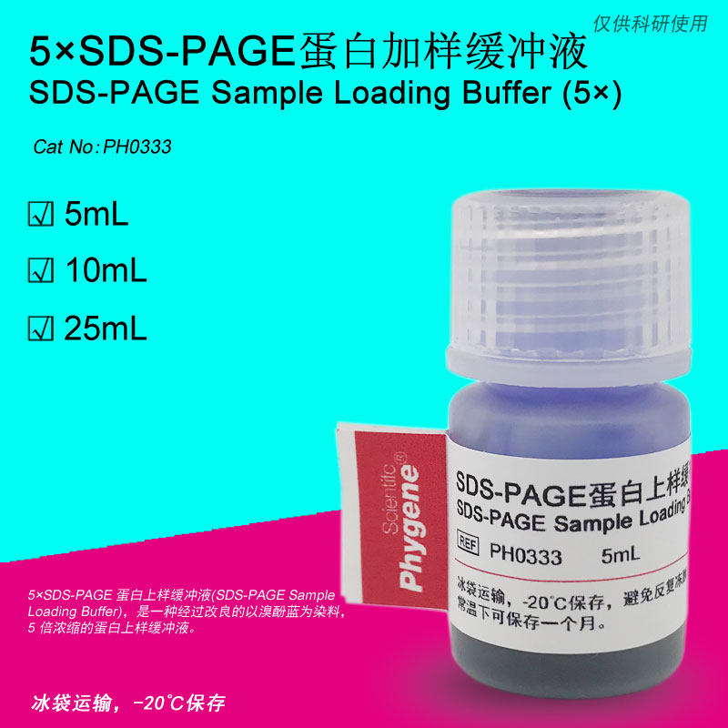 SDS-PAGE protein Buffer 5X Sampling buffer 5mL [ PH0333 PHYGENE ]in the Lubricating/Tackiness/Reagents/Lab Supplies, Reagents category - from Buy2taobao.com to provide professional Taobao agent buy service