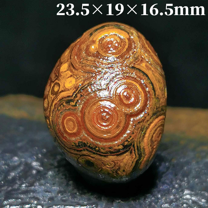 内蒙古阿拉善天然天眼睛石原石奇石缠丝花眼玛瑙戈壁石 筋脉 糖心