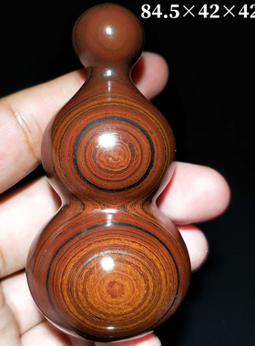 天然眼睛石玛瑙原石葫芦手戈壁石