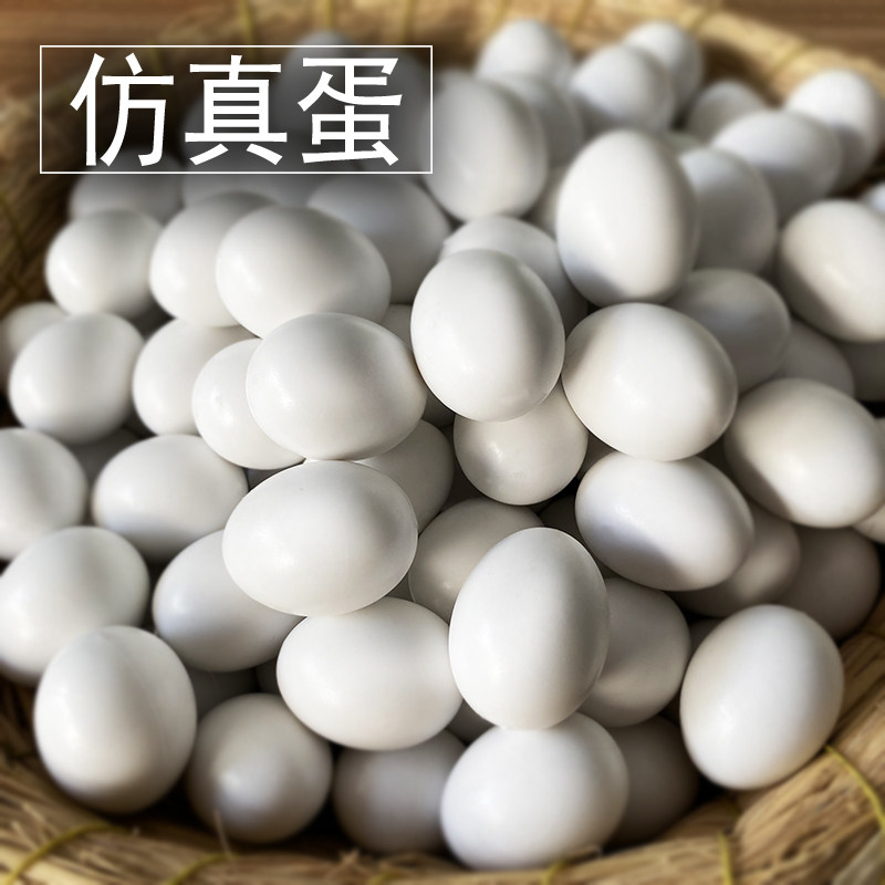 包邮仿真假蛋鸟类鹦鹉假实心蛋文鸟皮皮牡丹玄凤鸟蛋引蛋鸟具