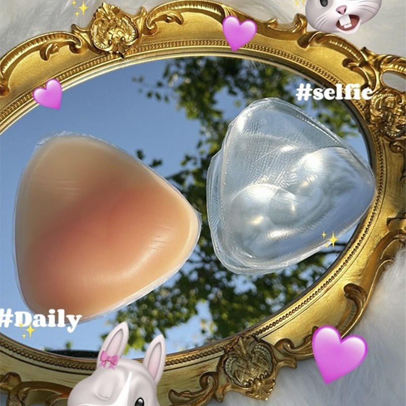 速发Pikup 小胸胸器 加厚硅胶显大神 垫插垫肤色 透明三角胸