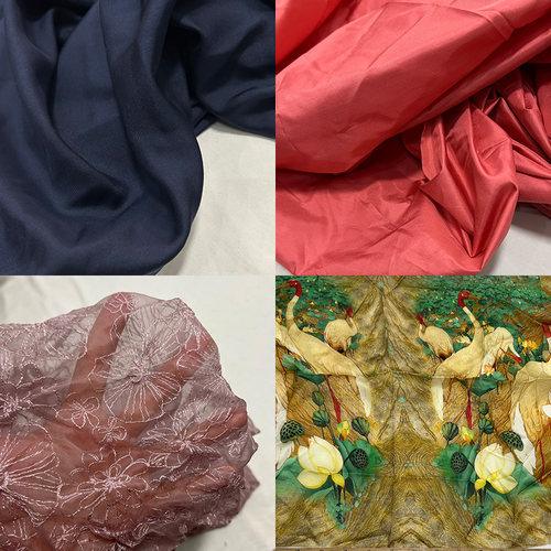 桑蚕丝各类真丝混纺服装床品零料