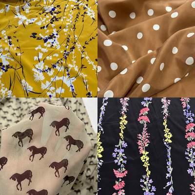 蚕之语桑蚕丝服装零布料花色面料