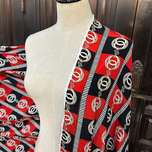 桑蚕丝大牌风真丝双绉剪米服装料