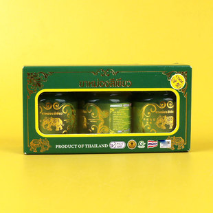 Gold Elephant金象青草药膏缓解肌肉提神醒脑蚊虫叮咬止痒15g*3瓶