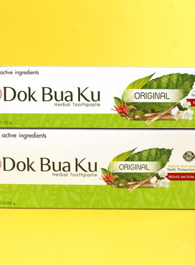 Twin Lotus双人双莲花草本牙膏全效冰爽草本牙膏