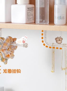 发箍发圈收纳架神器壁挂发带头绳首饰展示架挂墙墙面免打孔挂钩