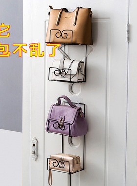 门后放包包的架子衣柜衣橱置物架多层墙面创意包包收纳袋挂架神器