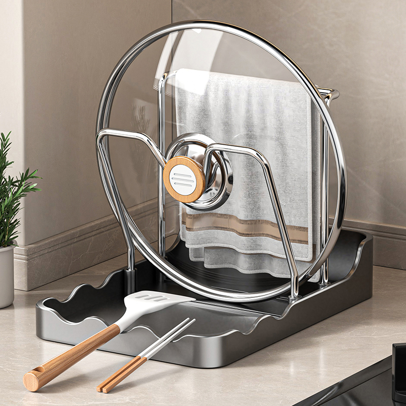 锅盖放置器厨房台面坐式置物架