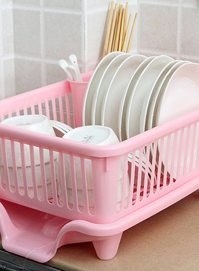 厨房置物碗碟架沥水洗放晾碗盘架滴水沥水篮碗筷收纳用品家用大全