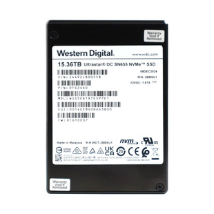 15.36T SN655 U.3企业级SSD 2.5寸 固态 nvme 西部数据