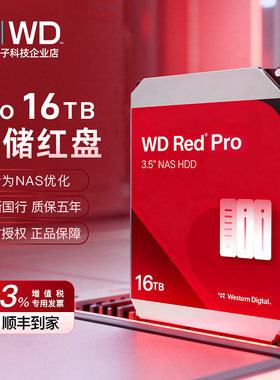 西部数据16TB企业台式NAS硬盘