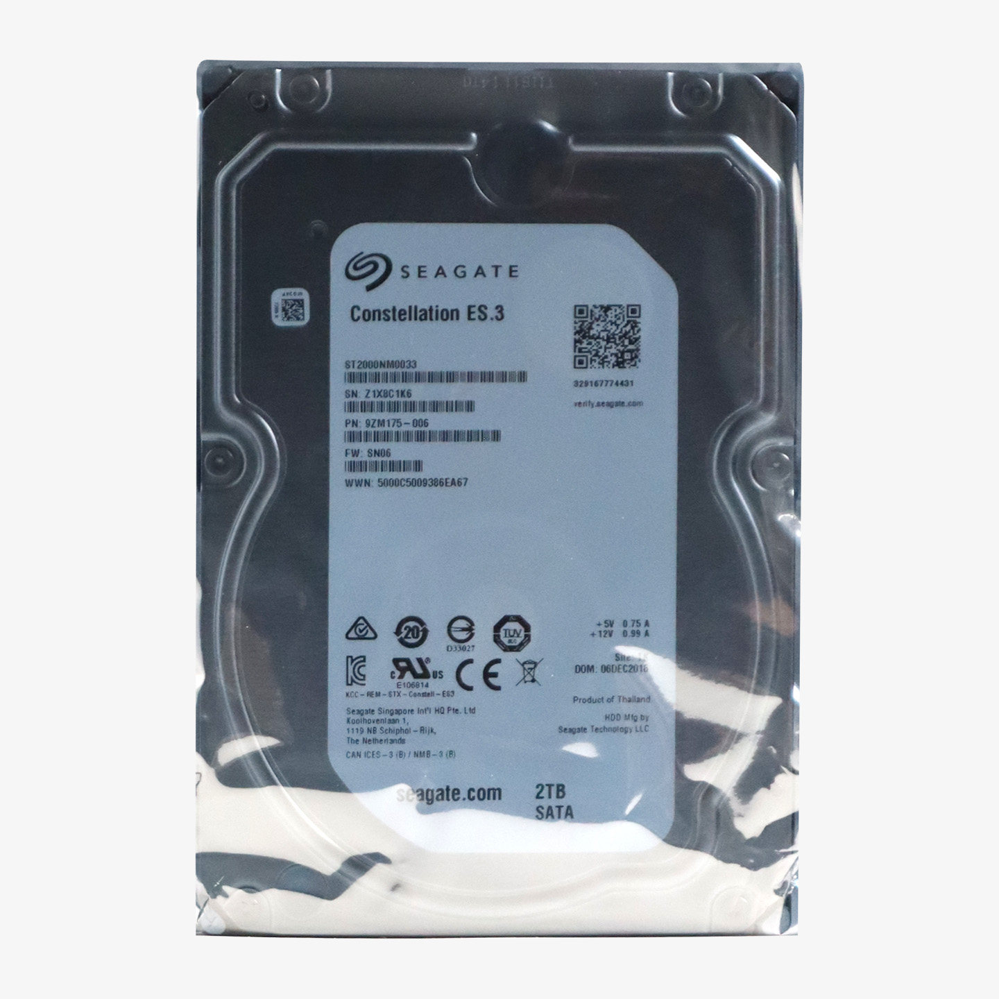 希捷 ST2000NM0033 企业级硬盘SATA3 7200转