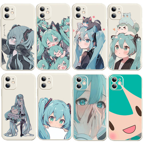 miku初音未来手机外壳适用OPPOFindx7X6x5x3二次元Reno12/11/10Pro+/9/8全包K11k10k9x硅胶a93a96 a7x f9pro