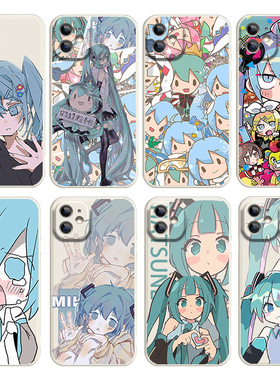 miku初音未来手机壳适用vivox300x200x100X90sX80x70x60x50二次元s50s30s19s18S17S16es15s12pro日系搞怪硅胶