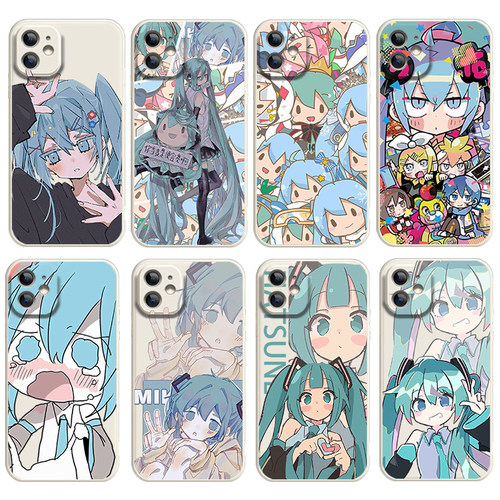 miku初音未来手机壳适用vivox300x200x100X90sX80x70x60x50二次元s50s30s19s18S17S16es15s12pro日系搞怪硅胶