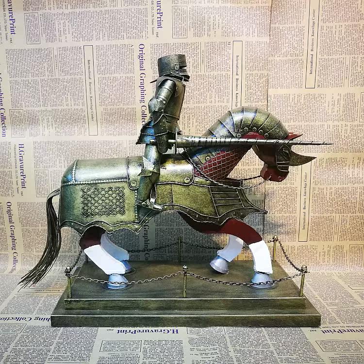 热销欧式铁艺骑士复古怀旧工艺品家居装饰品橱窗摆件酒吧客厅摆设|ruв категории Домашний быт, украшения - от Buy2taobao.com для оказания профессиональной услуги покупки агента Taobao