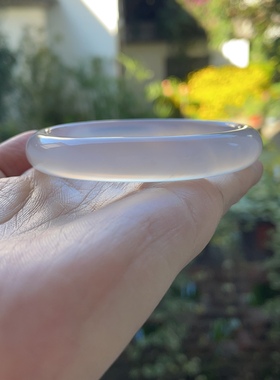 『青禾淑坊』天然玛瑙手镯  绿朱砂古典镯 {草色青青送马蹄} 59MM