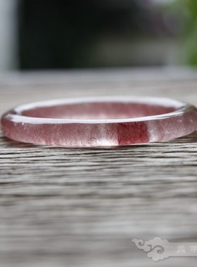 『青禾淑坊』天然手镯风雅草莓晶