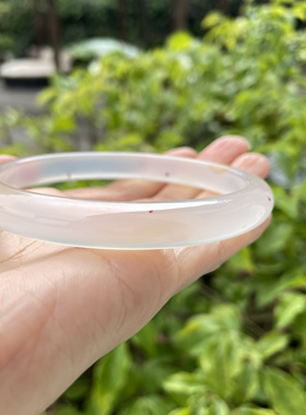 『青禾淑坊』天然玛瑙手镯 国风古典玉石镯 65MM