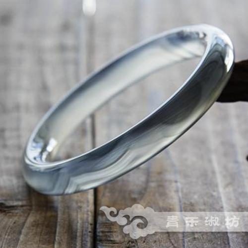 青禾淑坊天然水墨玛瑙手镯