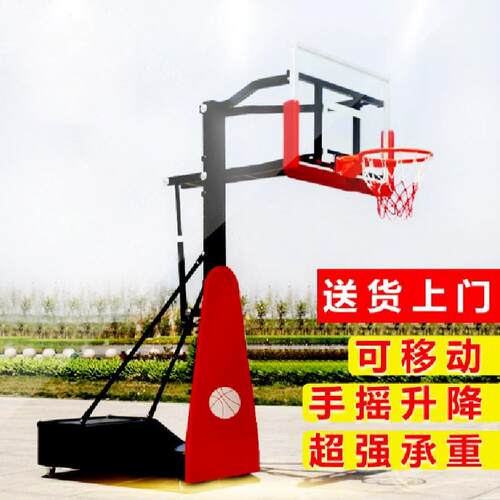青少年成人升降篮球架 户外家用篮球架 幼儿园儿童可扣篮带轮移动
