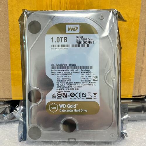 请议价-新全新0通电 WD数据 金盘 Gold WD1005