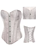 Phong cách châu Âu ngực corset vest corset thu thập đồ lót Jacquard retro corset mặc quần 1106 - Siêu mỏng