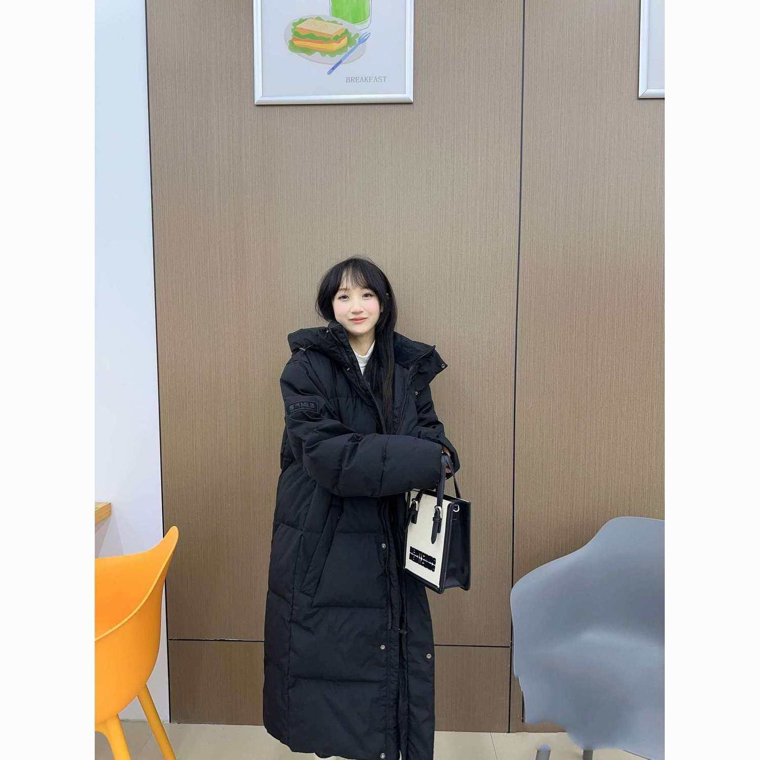 长款鸭绒羽绒服冬季过膝新款MLB保暖加厚男女同款连帽情侣外套,女装/女士精品,羽绒服,淘宝优惠券,粉丝福利购,淘宝优惠卷