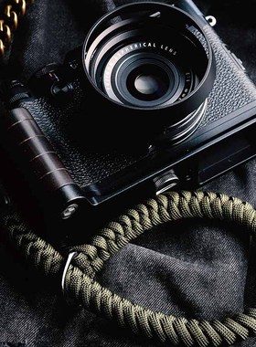 【现货】相机腕带牛皮垫铁环款 复古手工富士索尼徕卡通用