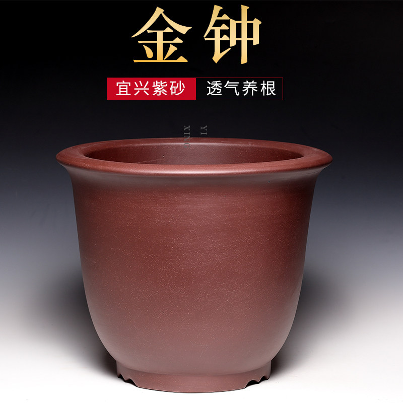 宜兴紫砂花盆陶瓷大号室内客厅图片