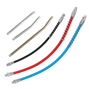 黄油枪软管硬管手动气动高压防爆出油管平咀尖嘴枪头配件