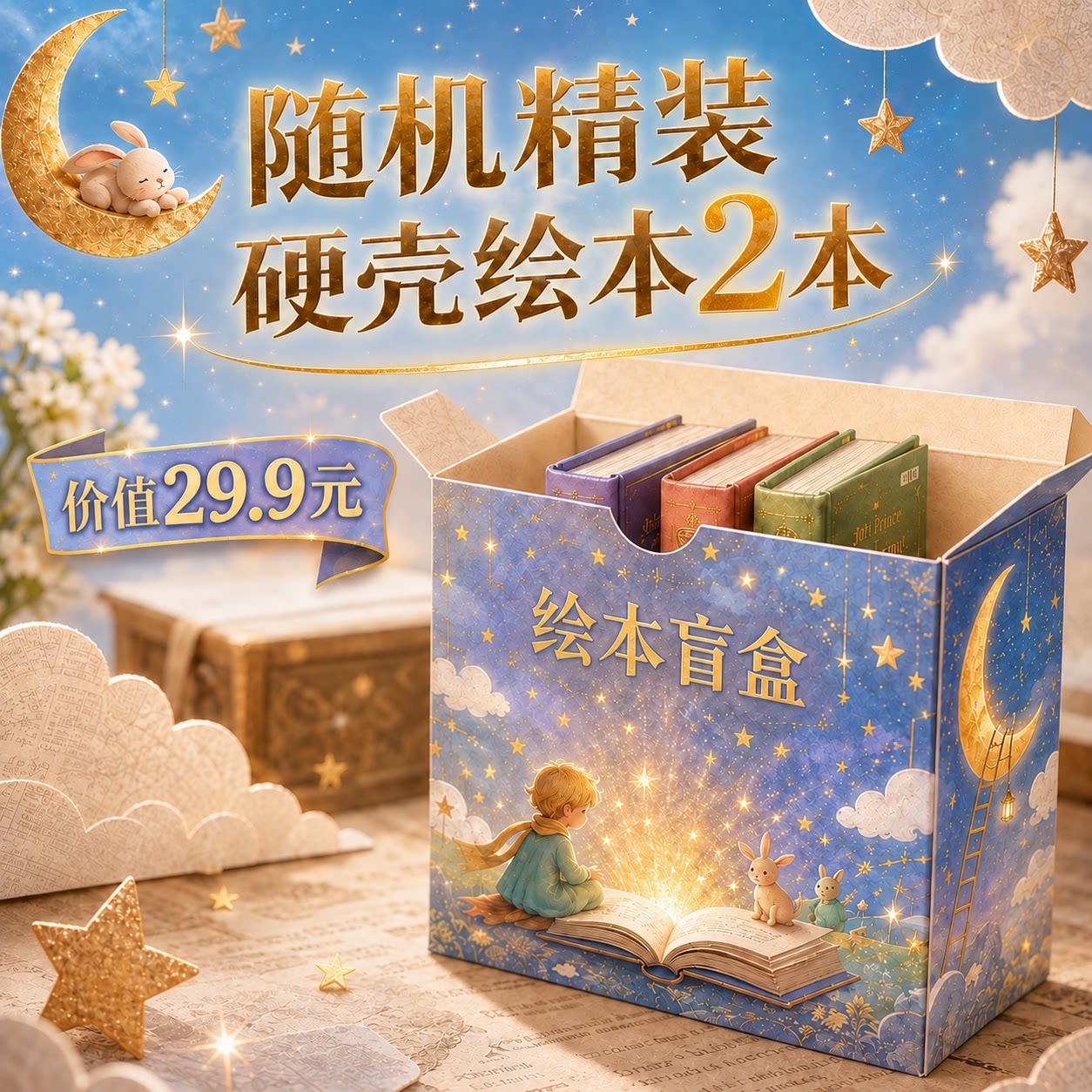 粉丝可见3本精装绘本启蒙读物