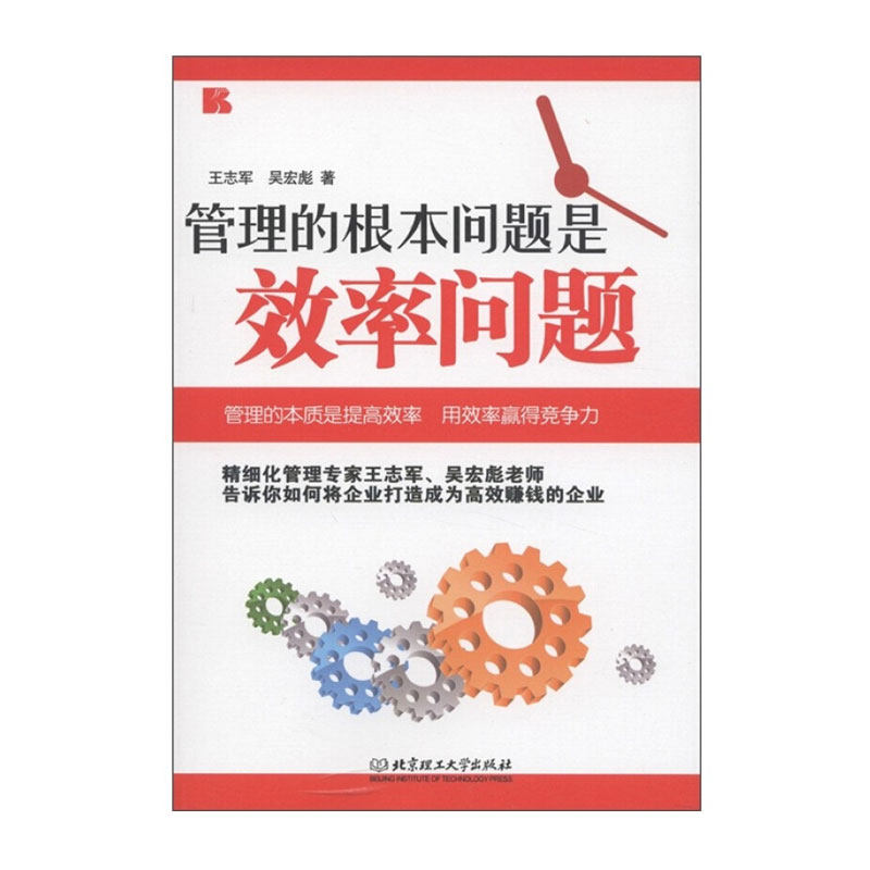 管理的根本问题是效率问题 王志军 团队管理书籍 一个企业管理者都离