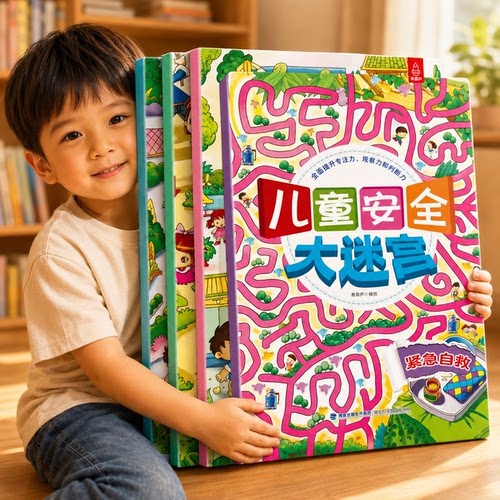 【大开本4册】专注力训练迷宫书