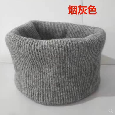 秋冬羊绒脖套男女通用保暖护颈椎套头围脖百搭防寒中老年针织假领