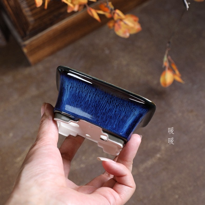 『瓢口高长方』暖暖精选微型釉盆陶瓷星宇微盆景绿植高温彩色,鲜花速递/花卉仿真/绿植园艺,花盆,淘宝优惠券,粉丝福利购,淘宝优惠卷