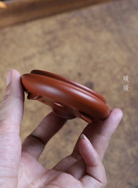 『束口小浅圆』原矿大红袍手工微型绿植多肉花盆迷你盆掌中宝