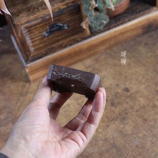 『切角小长方』暖暖精选宜兴原矿手工微型盆景张克磊掌中宝指尖