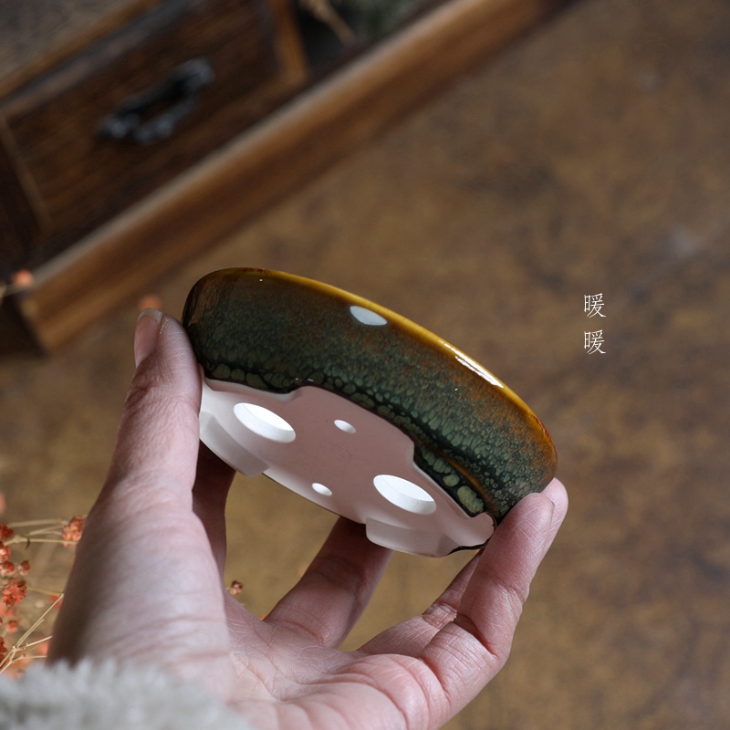 『微型小腰圆』暖暖精选微型釉盆陶瓷星宇款微盆景绿植多肉盆