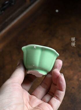 『花瓣/切边椭圆』暖暖精选釉盆陶瓷星宇款拇指多色多肉盆景菖蒲