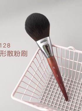 M家魅珂菲128号扁头舌形散粉刷 蜜粉刷 定妆刷纤维毛沧州化妆刷