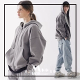 Толстовка подходит для мужчин и женщин с молнией с капюшоном, в корейском стиле, этнический стиль